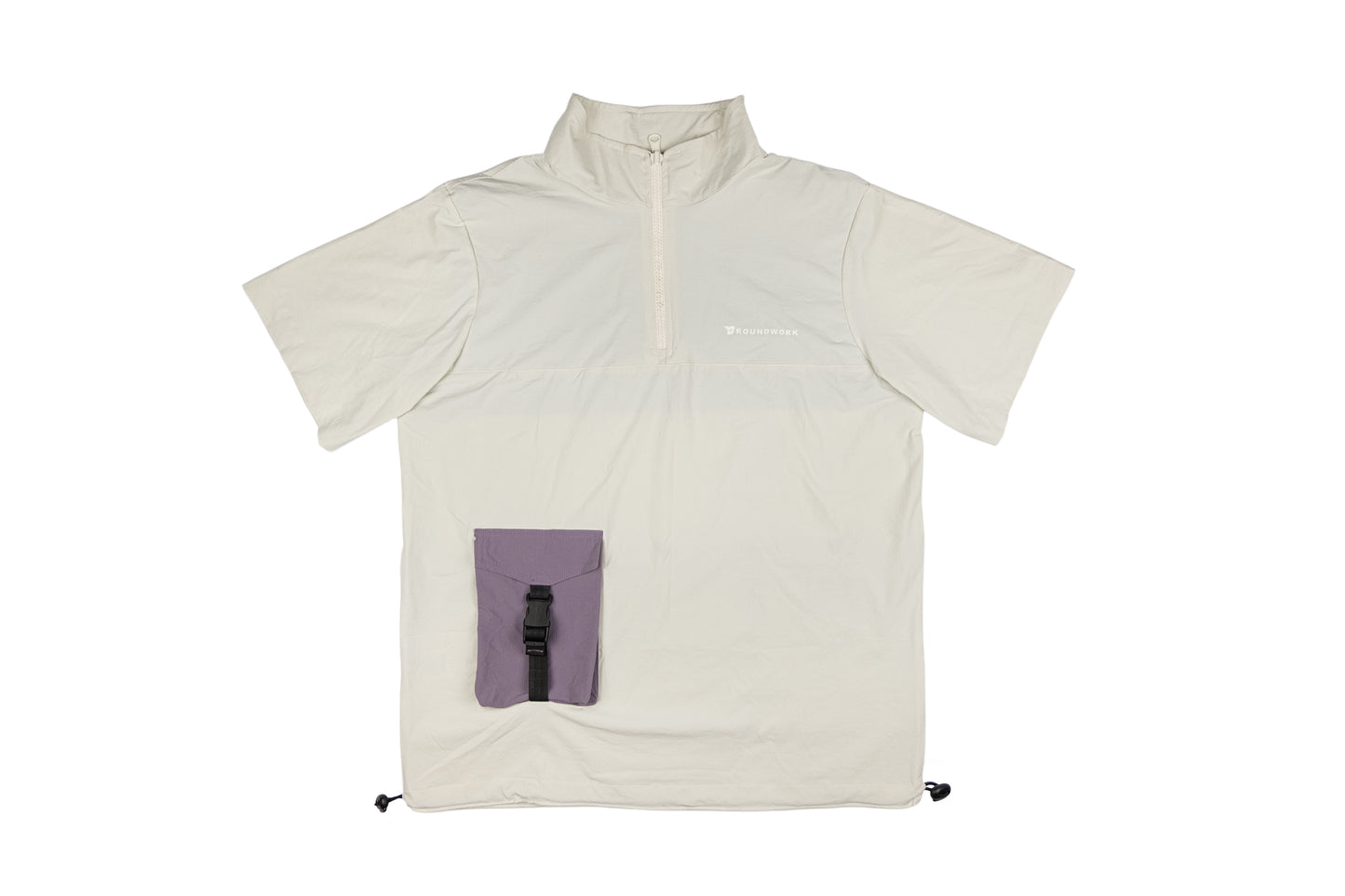 GW Quarter ziped Trail Shirt (Off White)