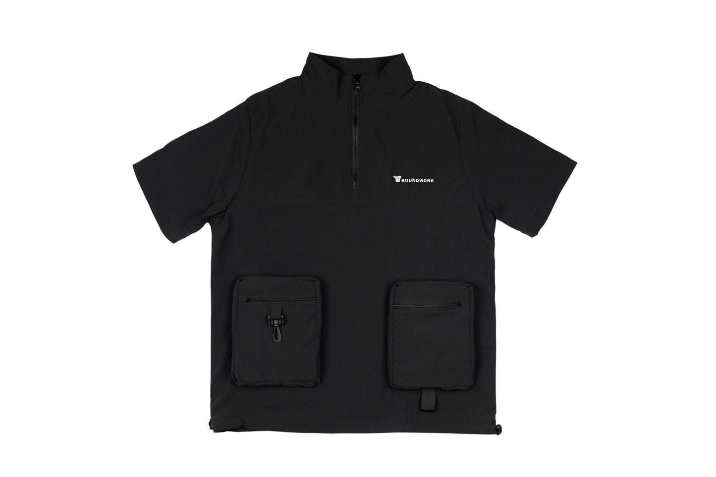 GW Quarter ziped short sleeves V2 (Black)