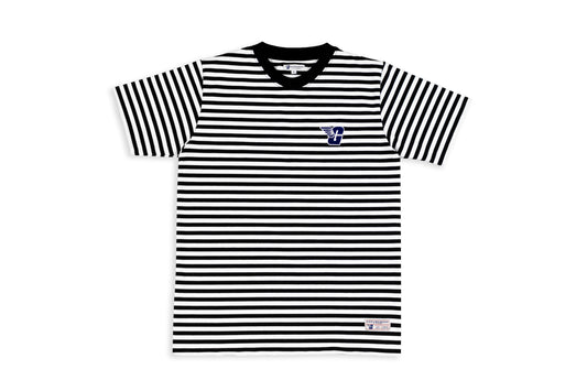 GW Embroidered Striped Tee (Black)