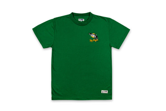 Weekend In Town Embroidered Tee (Green)
