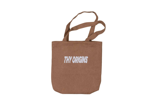 Weekend In Town Embroidered Totebag (Brown)